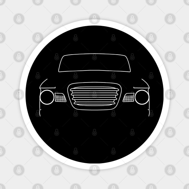 Studebaker Champ 1960s classic pickup truck white outline graphic Magnet by soitwouldseem